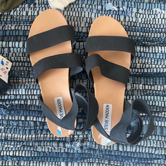 Steve Madden | Shoes | Steve Madden Agile Black Sandals | Poshmark